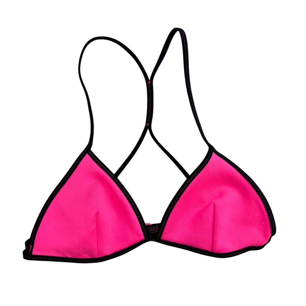 Victorias Secret Swim Bikini Top Small Padded RacerBack Hot Pink Barbiecore